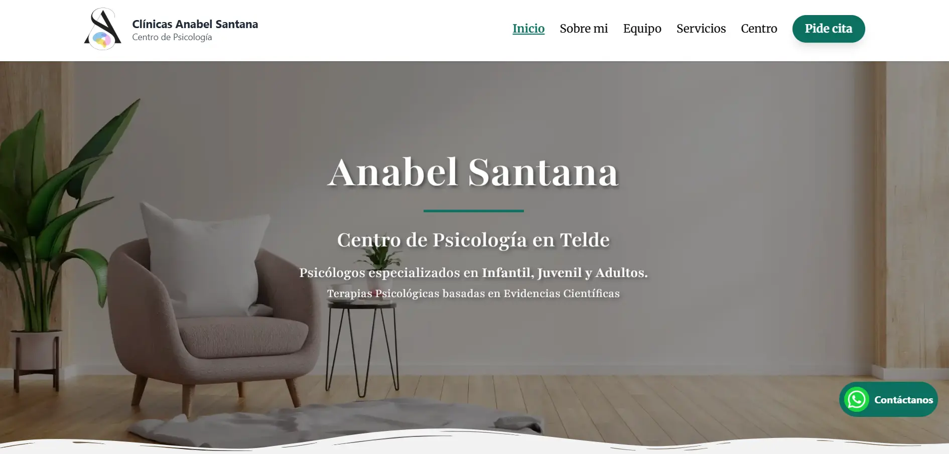 Web Centro de Psicología Anabel Santana